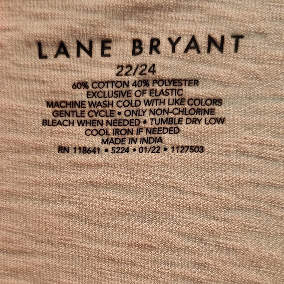 Lane Bryant Pink Blouse with Square Neckline - Picture 2 of 3